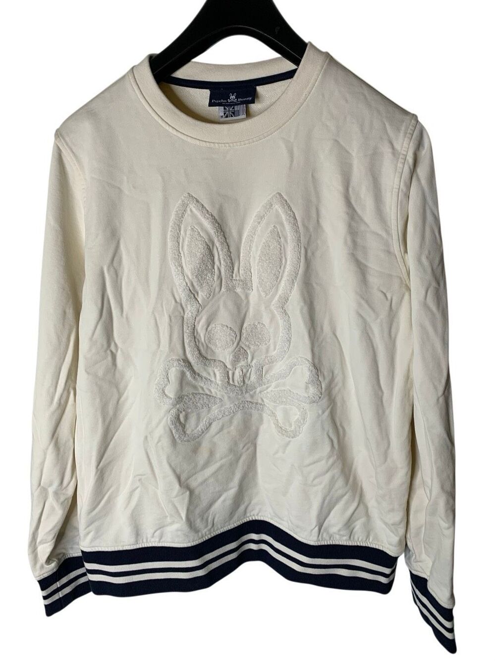 Psycho Bunny 100% cotton Alston stitched crew neck sweatshirt men's size medium